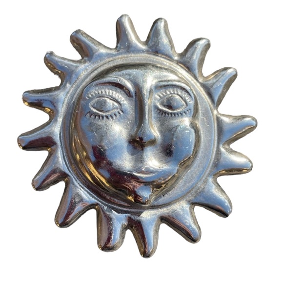 Other - Vintage Chrome Finish Mr. Sunshine Belt Buckle Fits 1.5” Belt